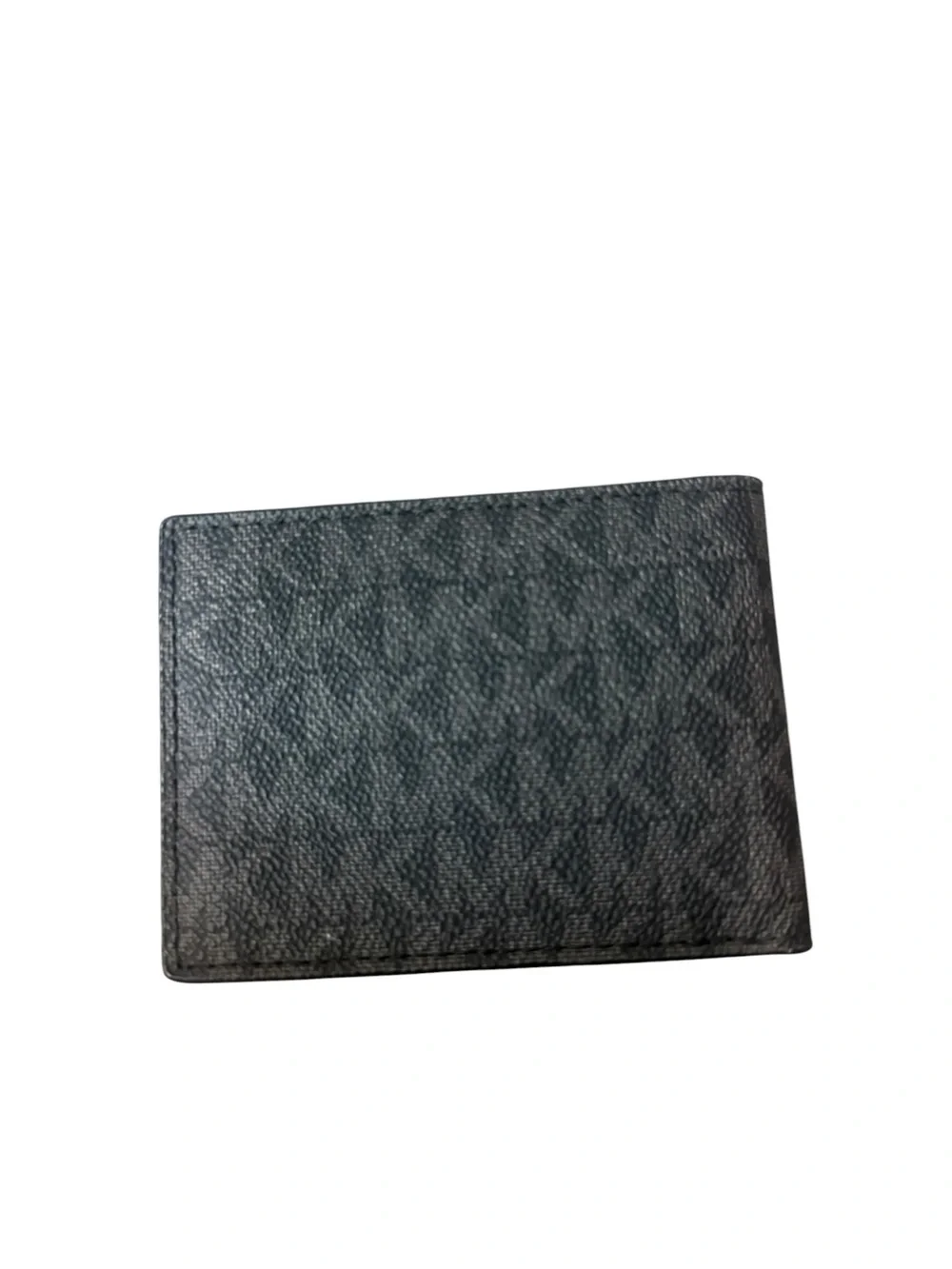Michael Kors Black Card Holder with Red and White Racing Stripe